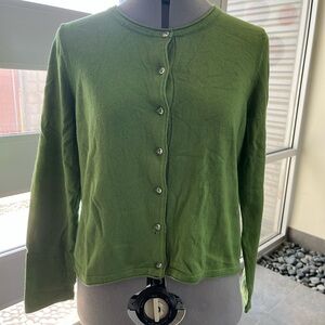 J. Jill Green Cardigan Sweater